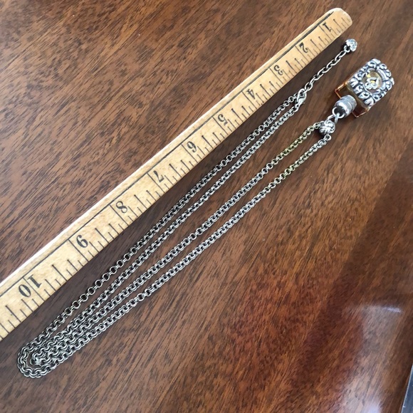 Rare Vintage Brighton heart Perfume Poison Bottle Necklace - Picture 12 of 16